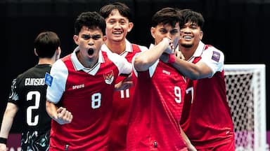 Indonesia Gilas Korea Selatan 5-0 di Piala Asia futsal 2026