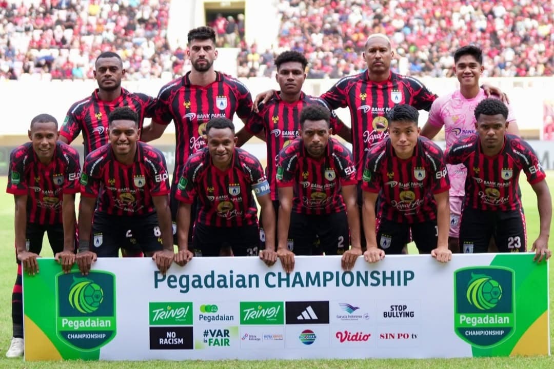 Klasemen Pekan 18 Championship: Persipura dan Garudayaksa FC di Puncak