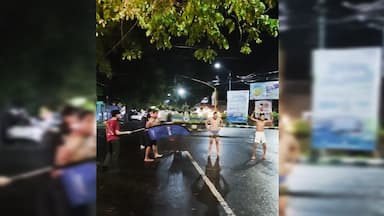 Polisi Bubarkan Balap Lari Liar di Lumajang