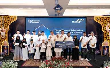 Berbagi Kebaikan di Bulan Ramadan, Bank Mandiri Gelar Buka Puasa, Santunan, dan Program Khitanan bersama Masyarakat Jawa Timur