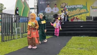 Fashion Show Anak dan Lomba Mewarnai Meriahkan Kampung Ramadhan Jombang