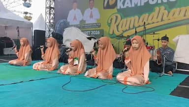 Lomba Al Banjari  dan Qasidah Rebana Ramaikan Kampung Ramadhan JTV di Jombang