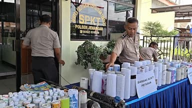 342 Selongsong Petasan Diamankan dari 10 Anak di Ponorogo