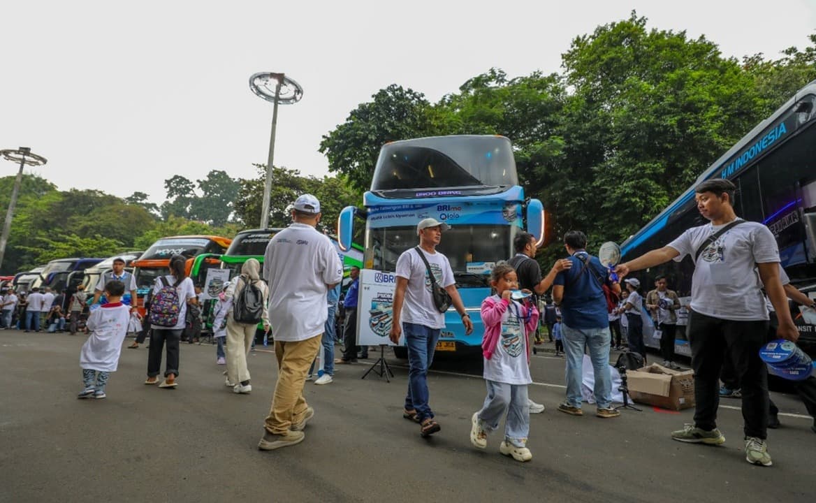 Cegah Kepadatan Jalan Raya, BRI Berangkatkan Ribuan Pemudik Melalui Program Mudik Gratis