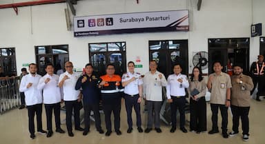 Kunjungi Pasarturi, Kantor Staf Presiden Puji Ketepatan Waktu Kereta