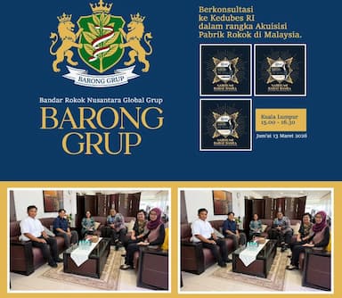 Perluas Pasar Ekspor, Barong Grup Siap Akuisisi Pabrik Rokok di Malaysia