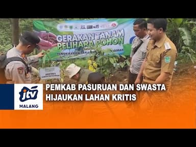 Pemkab Pasuruan Galang Aksi Tanam Pohon Cegah Tanah Gerak