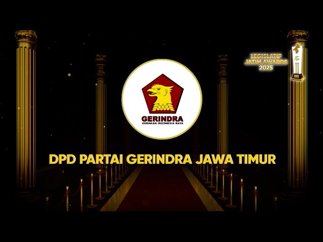 DPD Partai Gerindra Jatim Memenangkan Legislative Awards Kategori Kinerja Terbaik Dalam Mewujudkan Program Strategis Nasional di Jawa Timur
