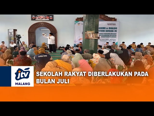 Mensos Saifullah Yusuf: Sekolah Rakyat Diberlakukan Bulan Juli