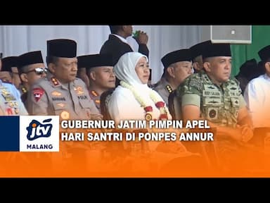 Gubernur Jatim Pimpin Apel Hari Santri di Ponpes Annur Malang
