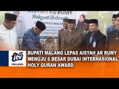 Bupati Malang Lepas Siswi Kelas 4 SD Wakili Indonesia Lomba Hafalan Al-Quran di Dubai