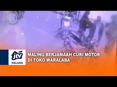 Enam Pelaku Maling Motor di Toko Waralaba Terpantau CCTV