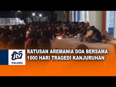 Ratusan Aremania Doa Bersama 1000 Hari Tragedi Kanjuruhan