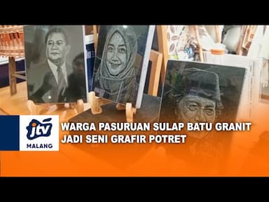 Seniman Lukis Sulap Batu Granit Jadi Seni Grafir
