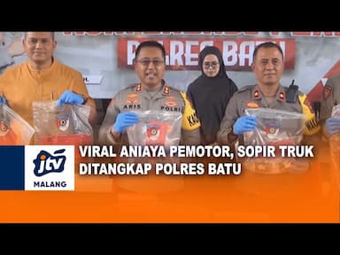 Viral Aniaya Pemotor, Sopir Truk Ditangkap Polres Batu