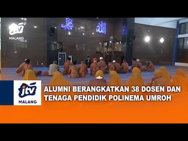 Alumni Berangkatkan 38 Dosen dan Tenaga Pendidik Polinema Umroh