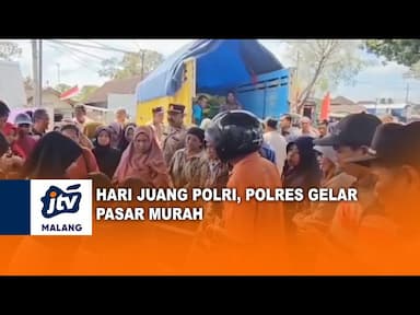 Hari Juang Polri Polres Malang Gelar Pasar Murah