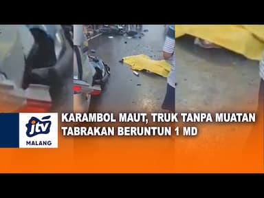 Kecelakaan Beruntun Truk Tanpa Muatan 1 Meninggal Dunia