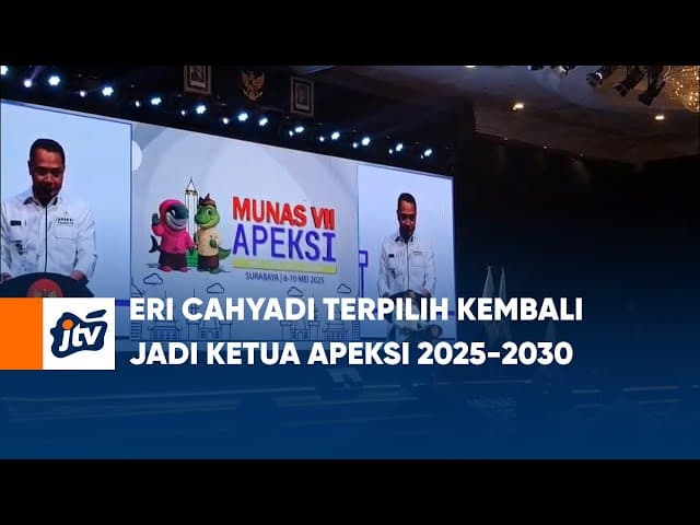 ERI CAHYADI TERPILIH KEMBALI JADI KETUA APEKSI 2025-2030