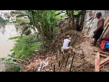 Rumah Warga di Desa Pagerwesi Trucuk Terancam Longsor Akibat Erosi Tepi Bengawan Solo