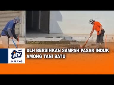 DLH Bersihkan Sampah Pasar Induk Among Tani Batu