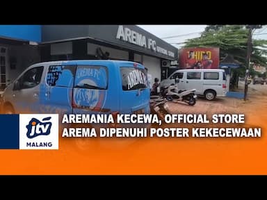 Aremania Kecewa Official Store Arema Dipenuhi Poster Kekecewaan