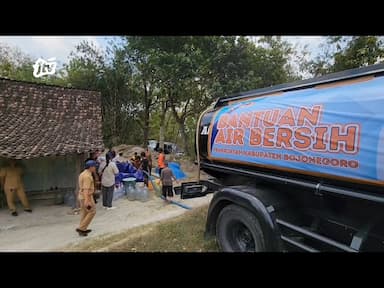 BPBD Bojonegoro Salurkan 337 Tangki Air Bersih Ke 15 Desa