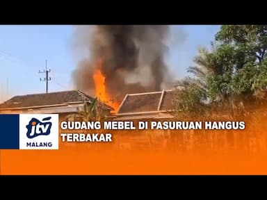 Gudang Mebel Terbakar Dugaan Korsleting Listrik