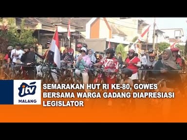 Semarak HUT RI ke 80 Warga Gadang Gelar Gowes