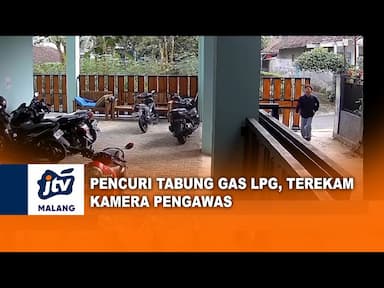 Pencuri Tabung Gas LPG di Siang Bolong Terekam CCTV