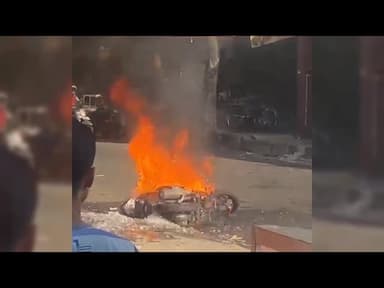 Viral, Motor Matic Pengunjung Pasar Bongkaran Tuban Hangus Terbakar