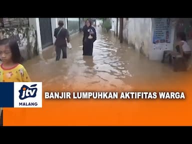 Banjir Intensitas Tinggi Lumpuhkan Aktifitas Warga Pasuruan