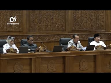 DPRD Bojonegoro Menggelar Rapat Paripurna Pembahasan Raperda Dana Abadi