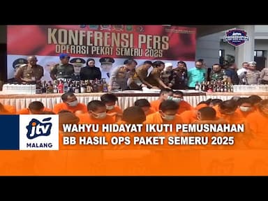 Wahyu Hidayat Ikuti Pemusnahan BB Operasi pekat Semeru
