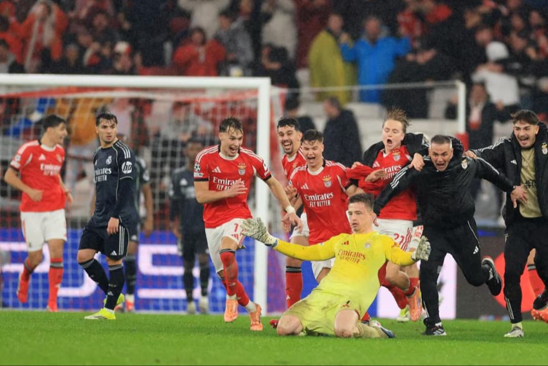 Hasil Liga Champions: Benfica Menang Dramatis atas Real Madrid, Liverpool dan Barcelona Pesta Gol