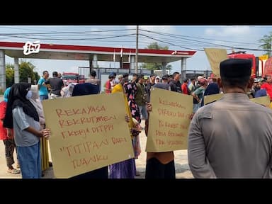 Buntut Kebakaran di TPPI Tuban, Ratusan Warga Ring 1 Demo Tuntut Kompensasi